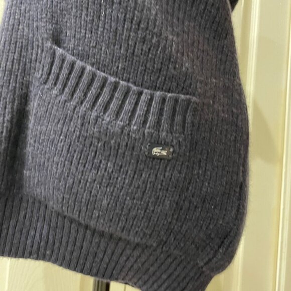 LACOSTE CHUNKY VEST 100%WOOL MADE IN FRANCE SIZE 44 US XL ICONIC SOPHISTICATED - Picture 11 of 15